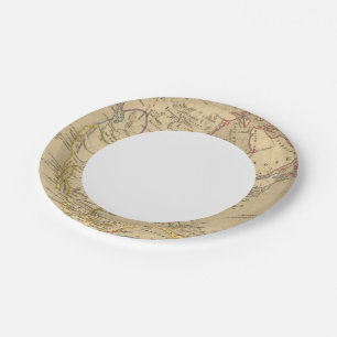 Amerique Septentrionale en 1840 Paper Plate