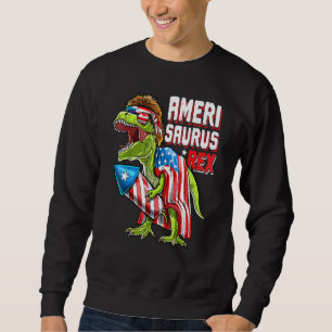 Amerisaurus Dinosaur 4th Of July Kids Boys Men T R Sweatshirt