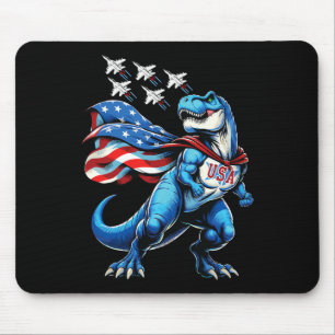 Amerisaurus T-rex Patriotic Boys Girl 4th Of July  Mouse Pad