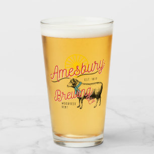 Amesbury Brewery Pint glass