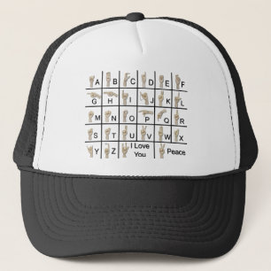 AmeslanAlphabet120710 Trucker Hat