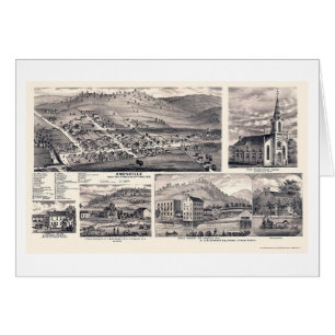 Amesville, OH Panoramic Map - 1875