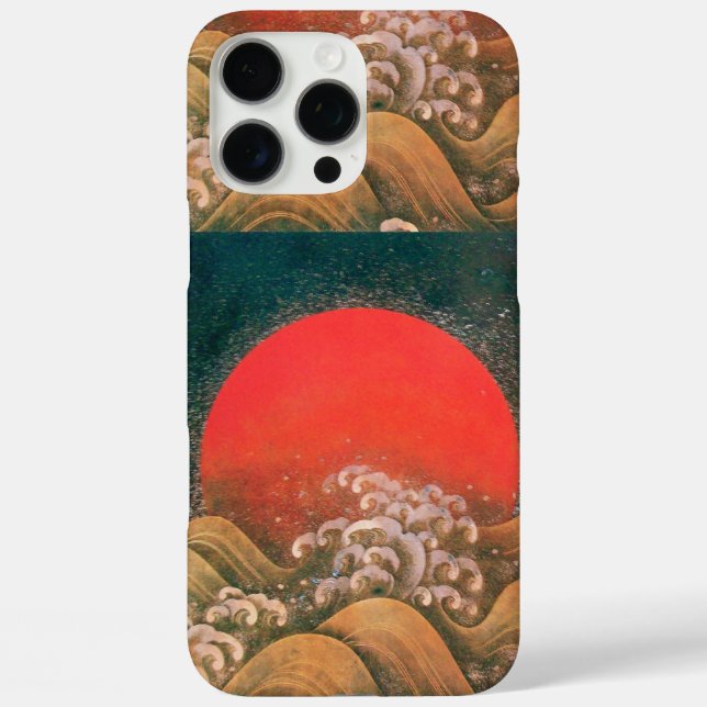 AMETERASU , SUN GODDESS red brown black Case-Mate iPhone Case (Back)