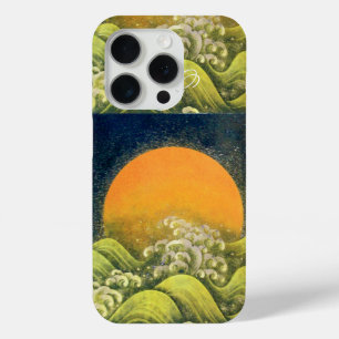 AMETERASU , SUN GODDESS Yellow Green Black iPhone 15 Pro Case