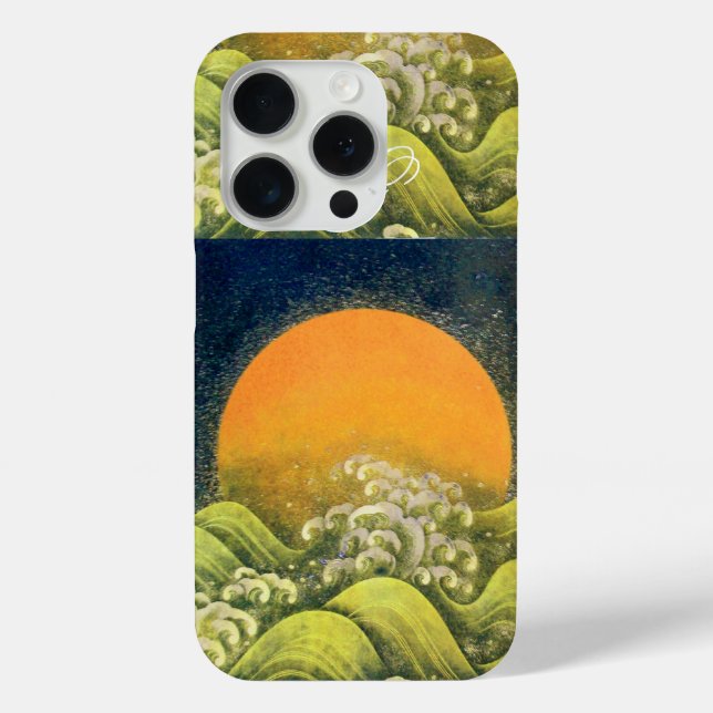 AMETERASU , SUN GODDESS Yellow Green Black Case-Mate iPhone Case (Back)