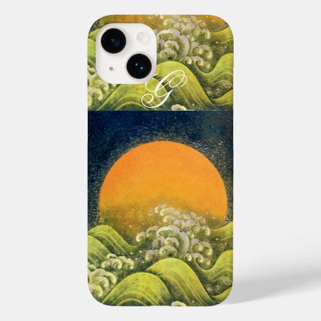 AMETERASU , SUN GODDESS Yellow Green Black Case-Mate iPhone Case (Back)