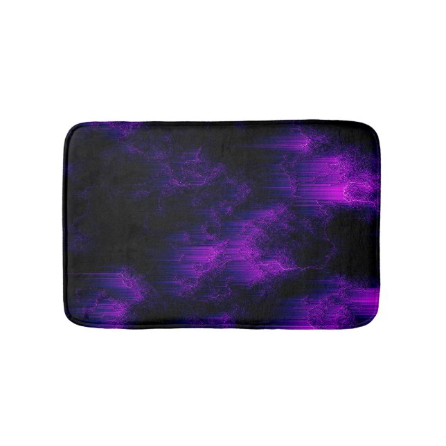 Amethyst Abstract Bath Mat (Front)