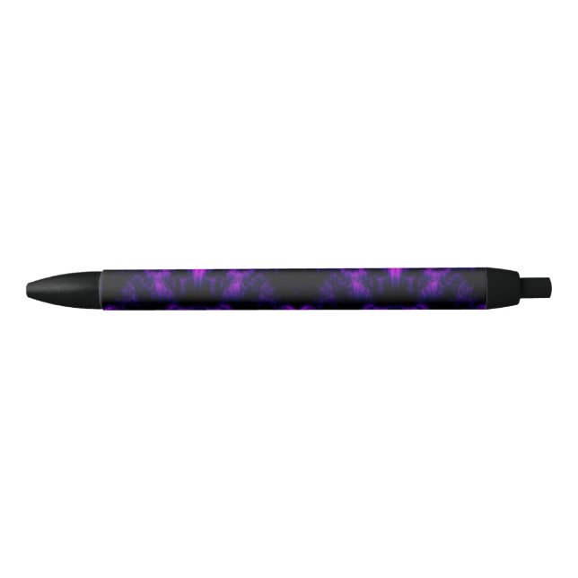Amethyst Abstract Black Ink Pen (Front)