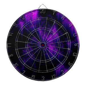 Amethyst Abstract Dartboard