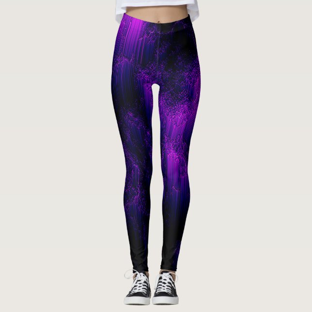 Amethyst Abstract Leggings (Front)