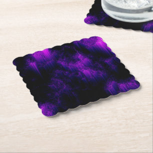 Amethyst Abstract Paper Coaster