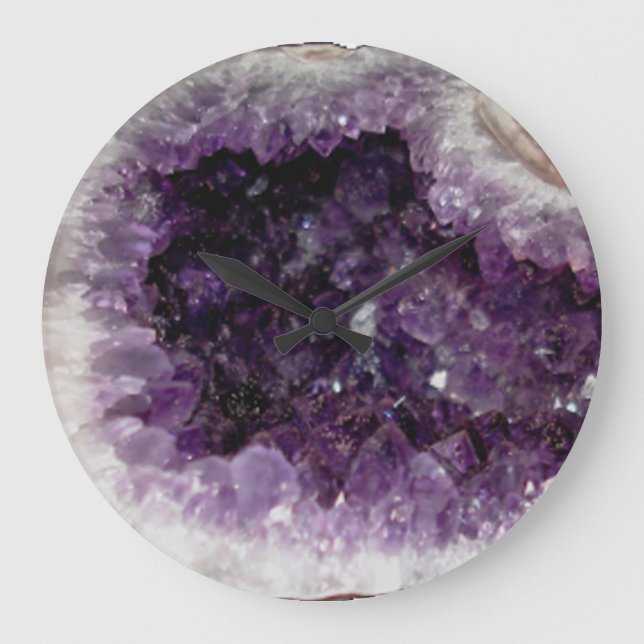 AMETHYST acrylic wall clock | m3galleryStudio (Front)