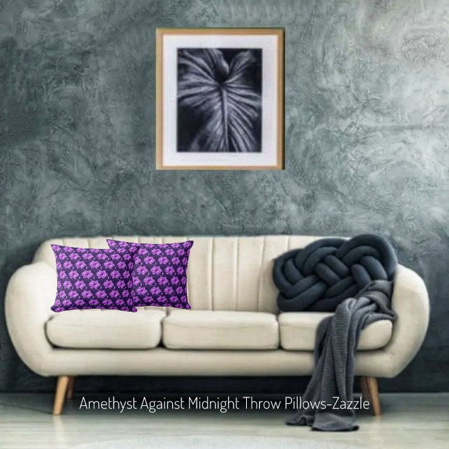 Amethyst Against Midnight Cushion (Creator Uploaded)