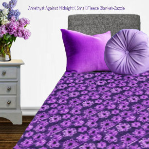 Amethyst Against Midnight Fleece Blanket