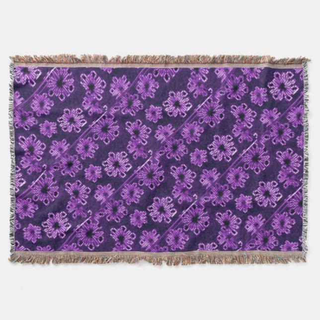 Amethyst Against Midnight Throw Blanket (Front)