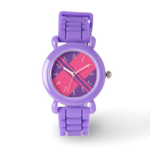 Amethyst and Hot Pink Watch