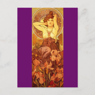 Amethyst - Art Nouveau Postcard