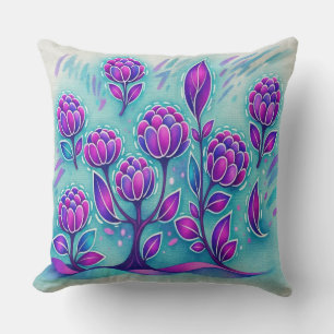 Amethyst Bloom Cushion
