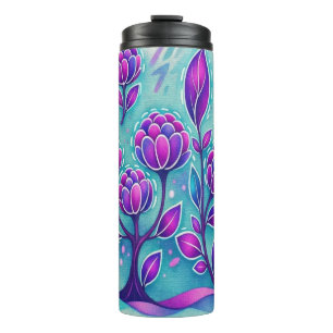 Amethyst Bloom Thermal Tumbler