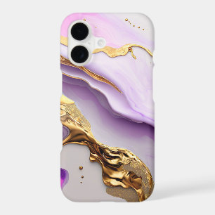 Amethyst & Blush Marble with Liquid Gold