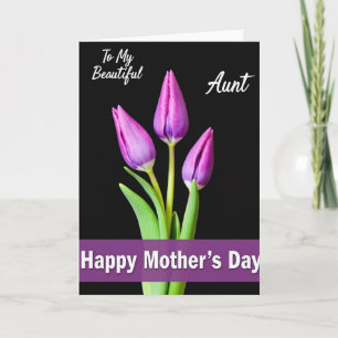 Amethyst Buds Mothers Day Card