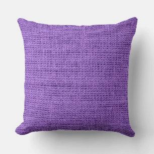 Amethyst burlap linen background cushion