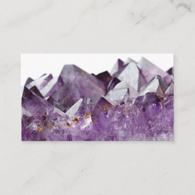 Amethyst Crystal Business Cards (Front)
