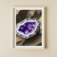 Amethyst Crystal Geode Digital Art