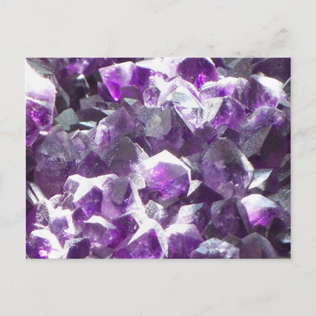 Amethyst Crystal Post Card (Front)