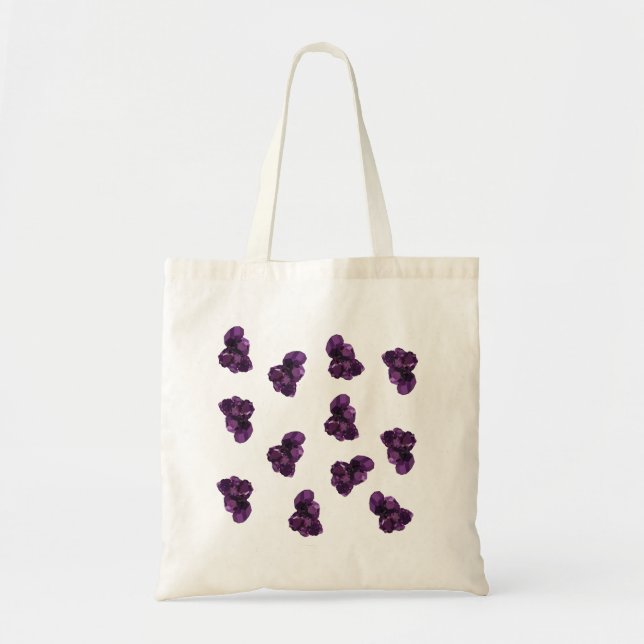 Amethyst Crystal Stone  Budget Tote Bag (Front)