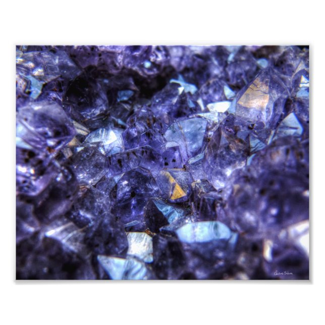 Amethyst Crystals Photo Print (Front)
