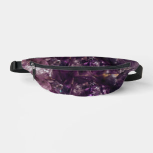 Amethyst Crystals Throw Pillow Bum Bags