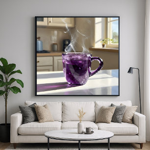 Amethyst Cup - Painterly Stylish Still Life Art Poster