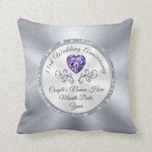 Amethyst Designed, 33 Wedding Anniversary Gift Cushion