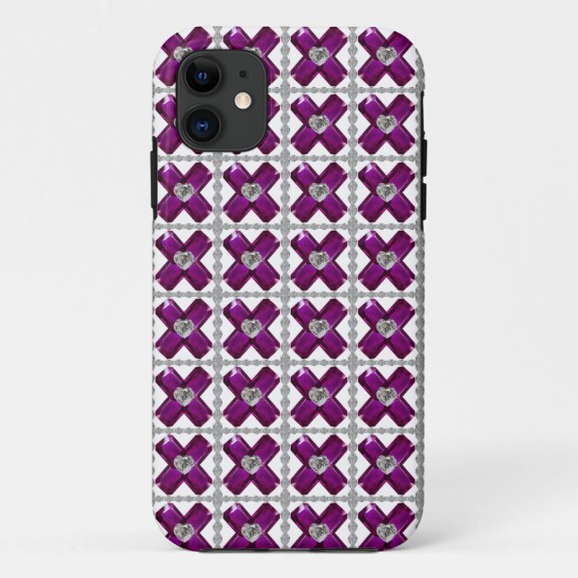 Amethyst Diamond Art, Purple Case-Mate iPhone Case (Back)