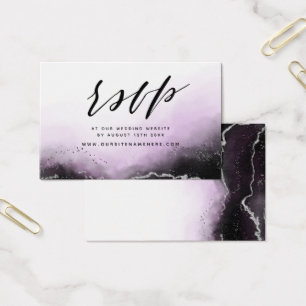 Amethyst Ethereal Mist Website RSVP Insert Cards