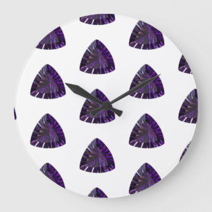 Amethyst, February Birthstone Purple Large Clock