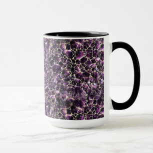 Amethyst Gemstone Crystal Print Mug