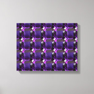 Amethyst Gemstone Purple Canvas Print