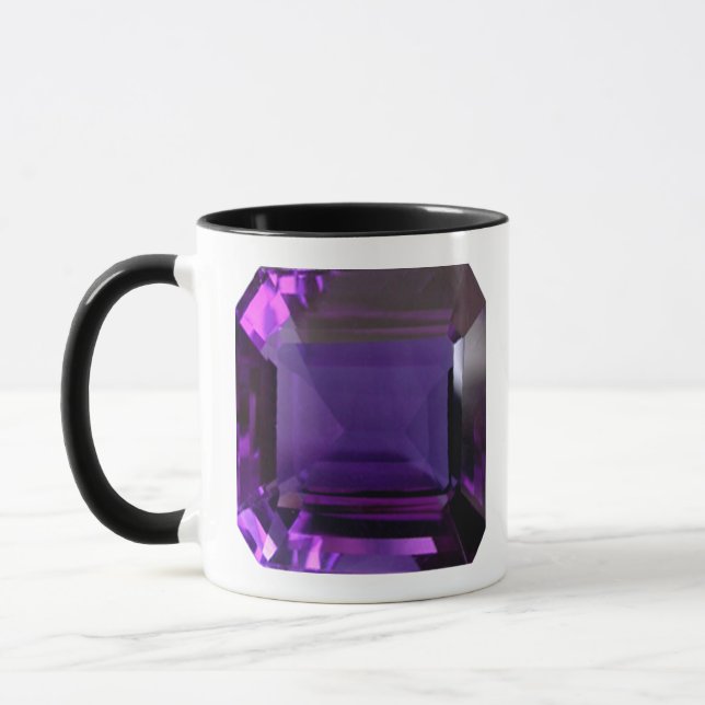 Amethyst Gemstone Purple Mug (Left)