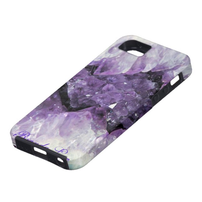 Amethyst Geode 3D iPhone 5 case Personalise* (Bottom)