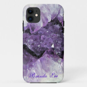Amethyst Geode 3D look *Personalise* iPhone 11 Case