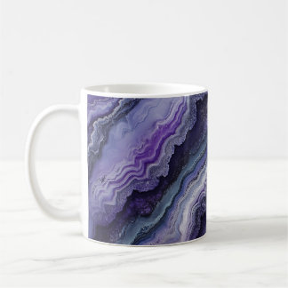 Amethyst Geode Fluid Pour Coffee Mug