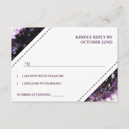 Amethyst Geode | Violet Wedding RSVP