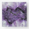 Amethyst Geode Wall Clock