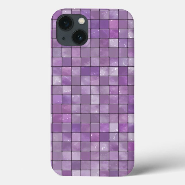 Amethyst Geometric Decorative Tile Pattern Case-Mate iPhone Case (Back)
