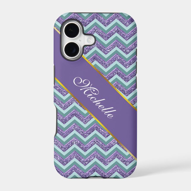 Amethyst Glass Zigzag Pattern (Back)