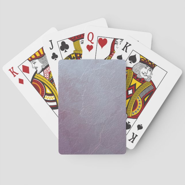 Amethyst Ice Abstract Art Playing Cards (Back)
