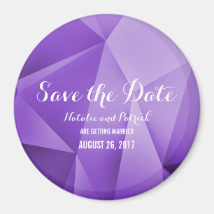 Amethyst Jewel Tones Save the Date Magnet