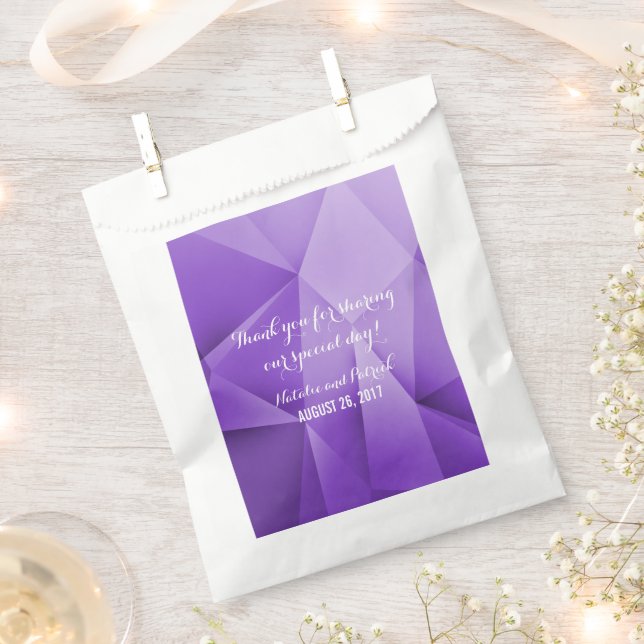 Amethyst Jewel Tones Wedding Favour Bags (Clipped)